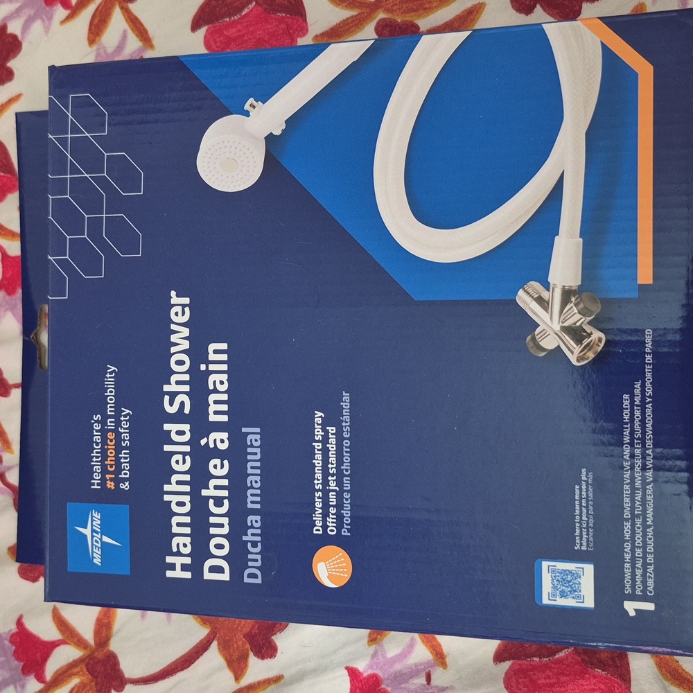 Medline White Handheld Shower